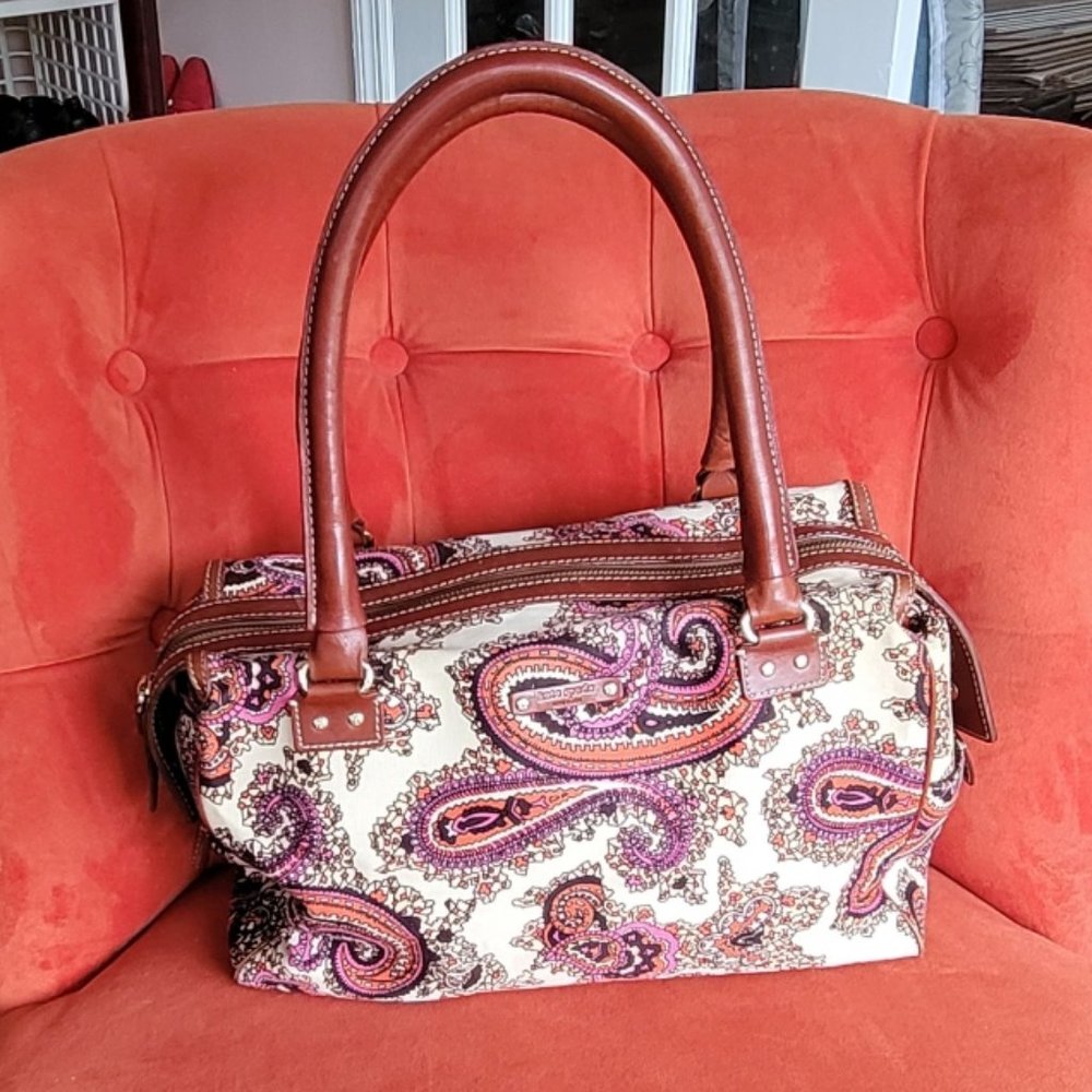 Kate Spade Fabric Satchel Handbag